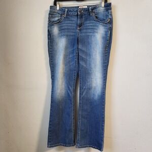 LEI‎ Bridget Curvy Bootcut Jeans Size 11 Juniors Medium Wash Denim